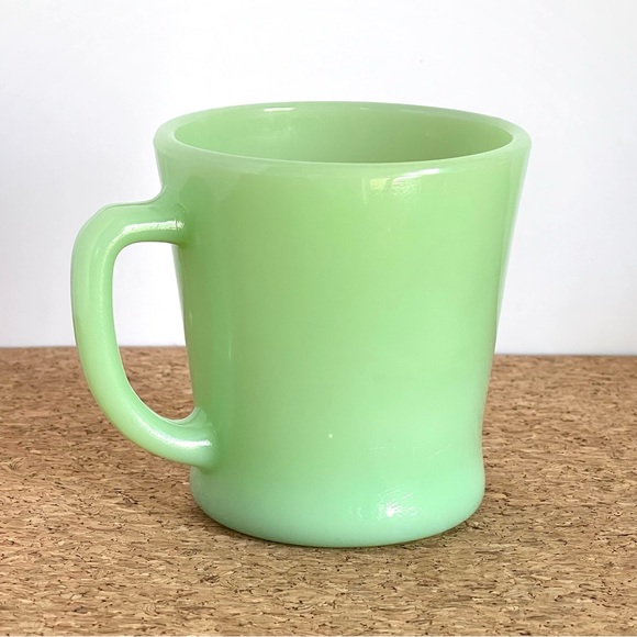 Vintage Other - Vintage Jadeite Coffee Mug Anchor Hocking Fire King D Handle MCM